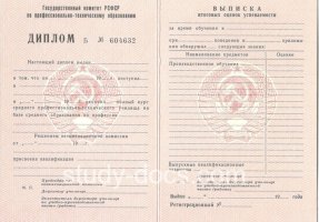 Диплом училища ссср в Мытищи
